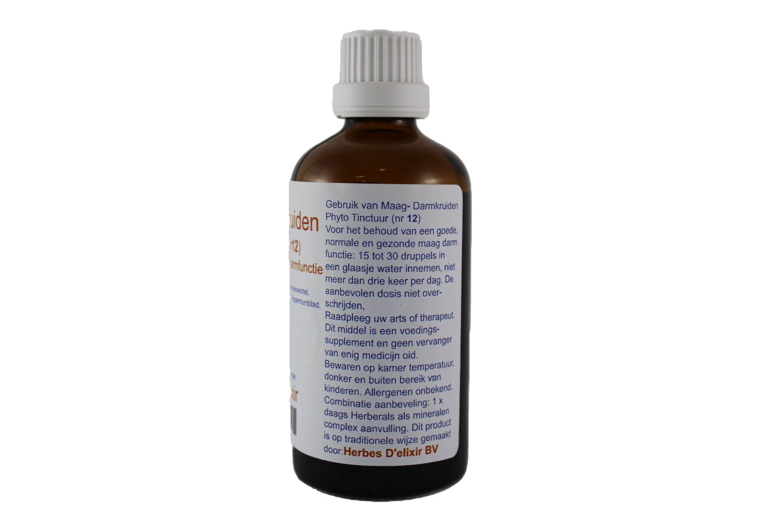 Maag en darm tinctuur - 100 ml - Herbes D'elixir